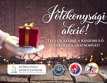 Idén is jótékonykodik csapatunk!